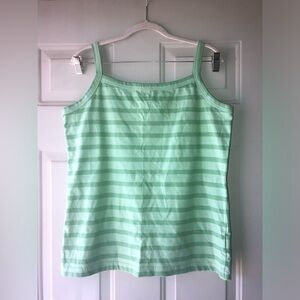 Columbia green striped tank top size XL